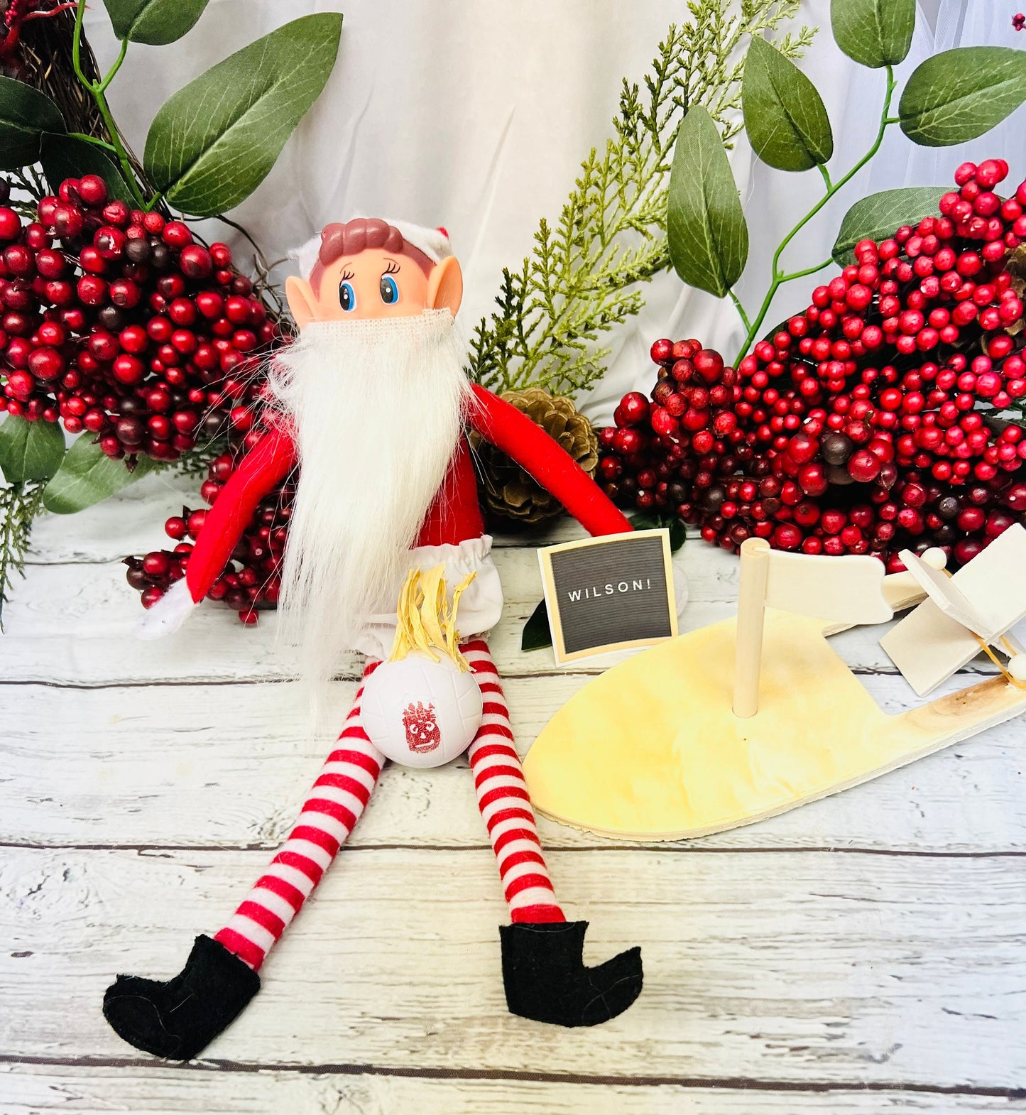 Elf doll Christmas Elf- Castaway Elf- nightly elf Christmas countdown activity for kids