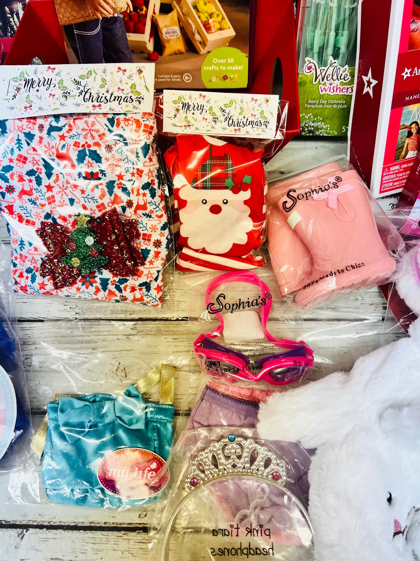 American girl deluxe 20 piece gift basket 18” doll accessory bundle gift basket Easter Basket Christmas gift Easter basket for girls