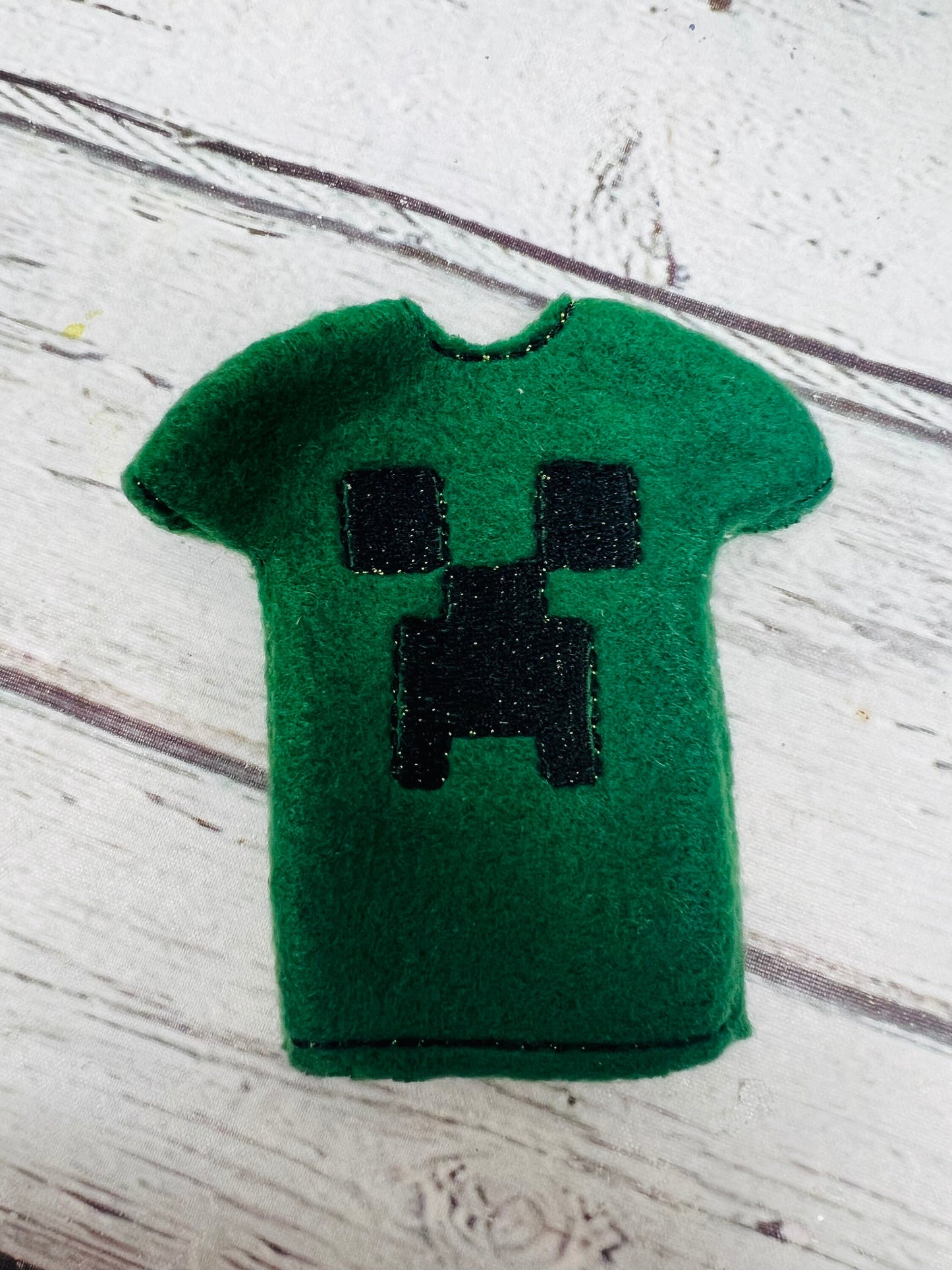 Minecraft elf doll Christmas elf creeper elf outfit elf prop elf accessory elf clothes elf kit elf activity Elf Miner nightly elf kit
