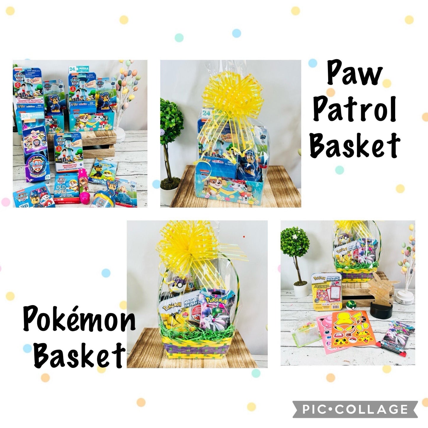 Small Personalized Themed Easter Basket