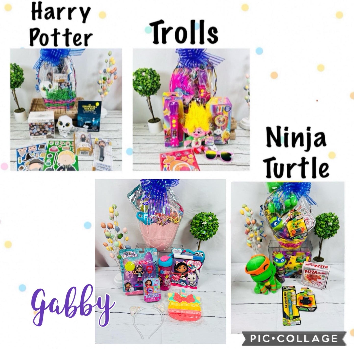 Small Personalized Themed Easter Basket