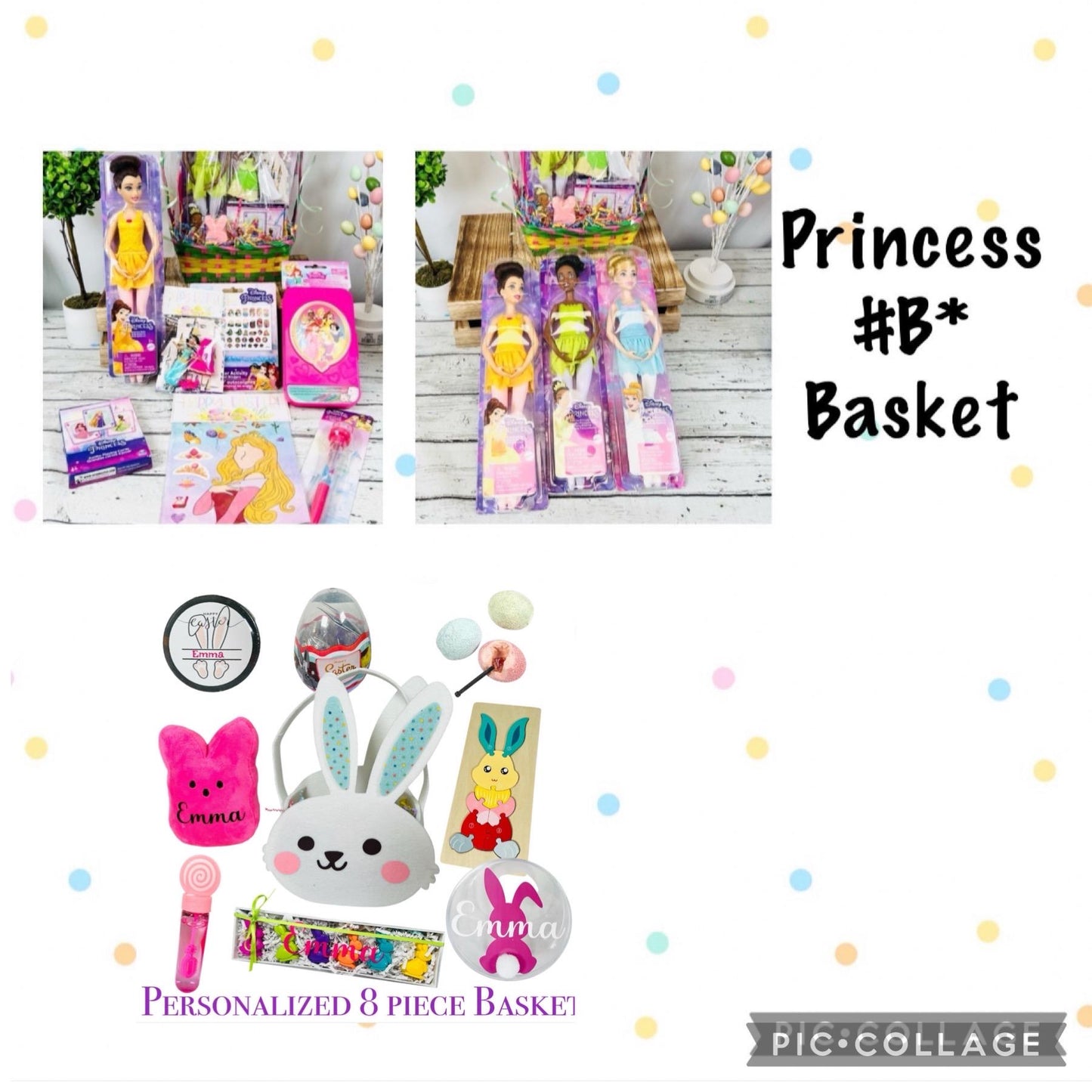 Small Personalized Themed Easter Basket
