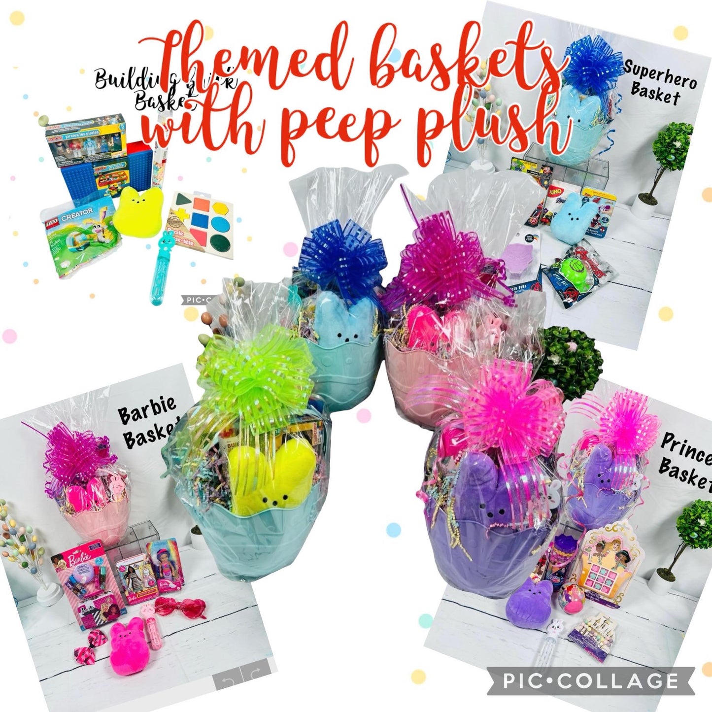 Small Personalized Themed Easter Basket