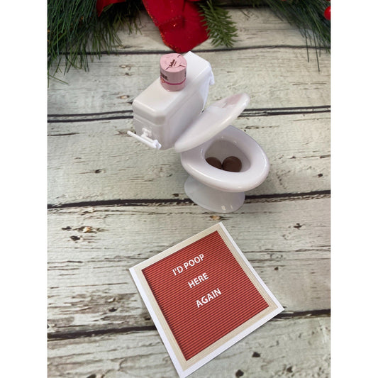 Elf Doll Christmas Elf Daily Mischievous Kit - Toilet Time elf prop elf accessory elf activity funny elf kit