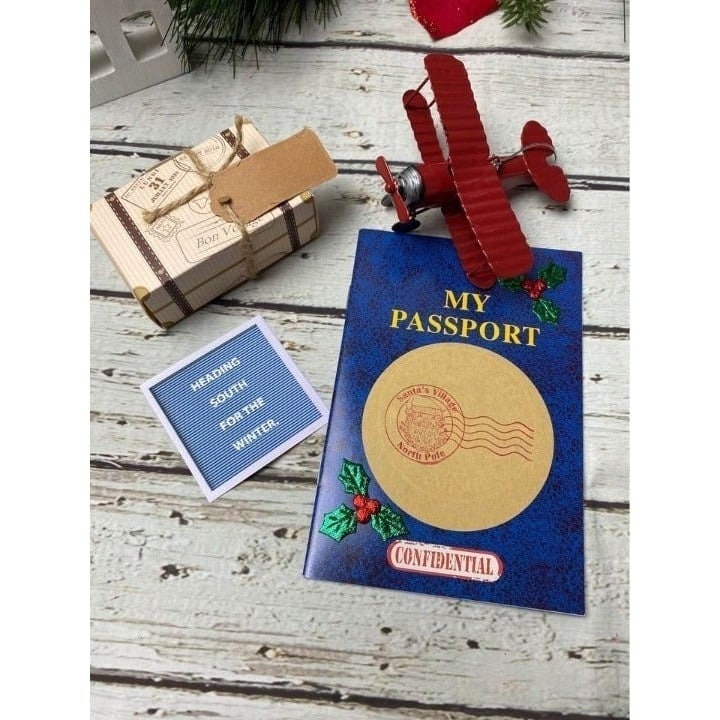 Elf Doll Christmas Elf Daily Mischievous Elf Kit - Christmas Vacation- elf activity elf accessory miniature airplane christmas decor