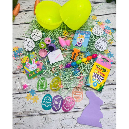 Personalized Easter Basket Filler Kids Easter Activity Easter Basket Stuffer Filled Easter Egg over 20 Items, Easter craft, Easter activity