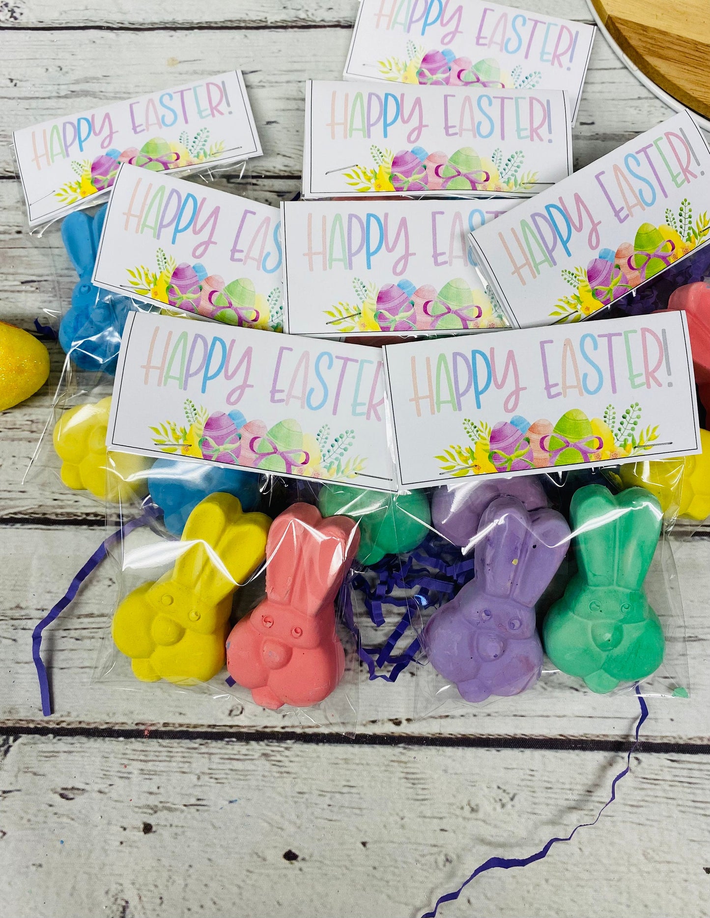 NEW Easter Basket Filler Add on Easter Activity Easter Accessory bunny shaped scented sidewalk chalk Easter basket stuffer sensory play