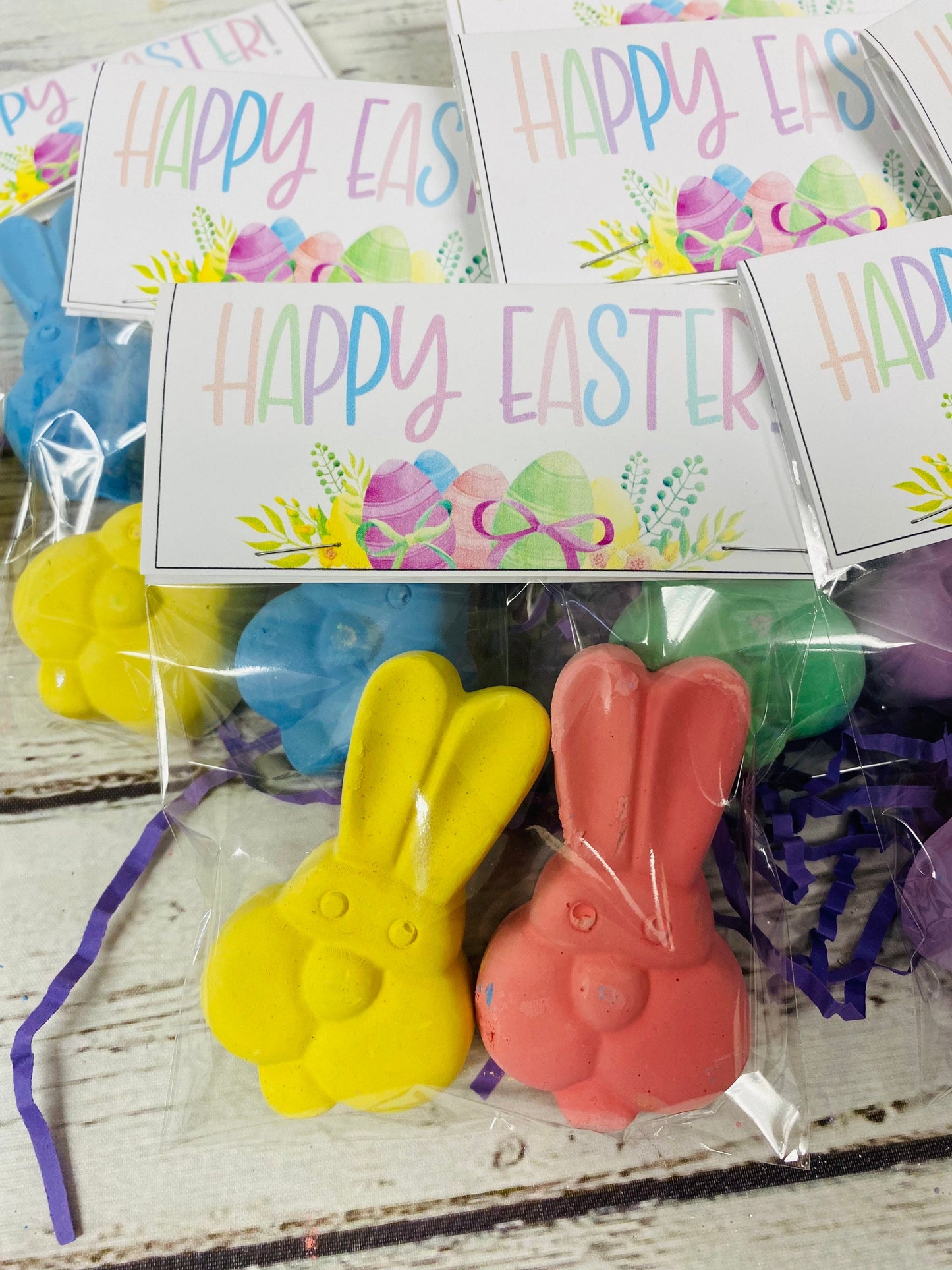 NEW Easter Basket Filler Add on Easter Activity Easter Accessory bunny shaped scented sidewalk chalk Easter basket stuffer sensory play