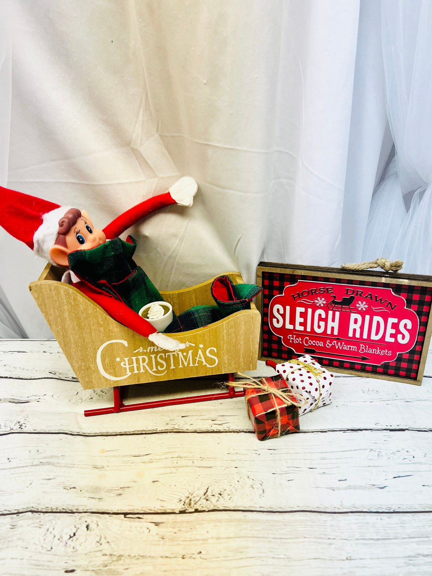 CLEARANCE- Christmas Elf Kit - Sleigh All Day - That Mischievous Elf prop elf accessory elf activity elf clothes