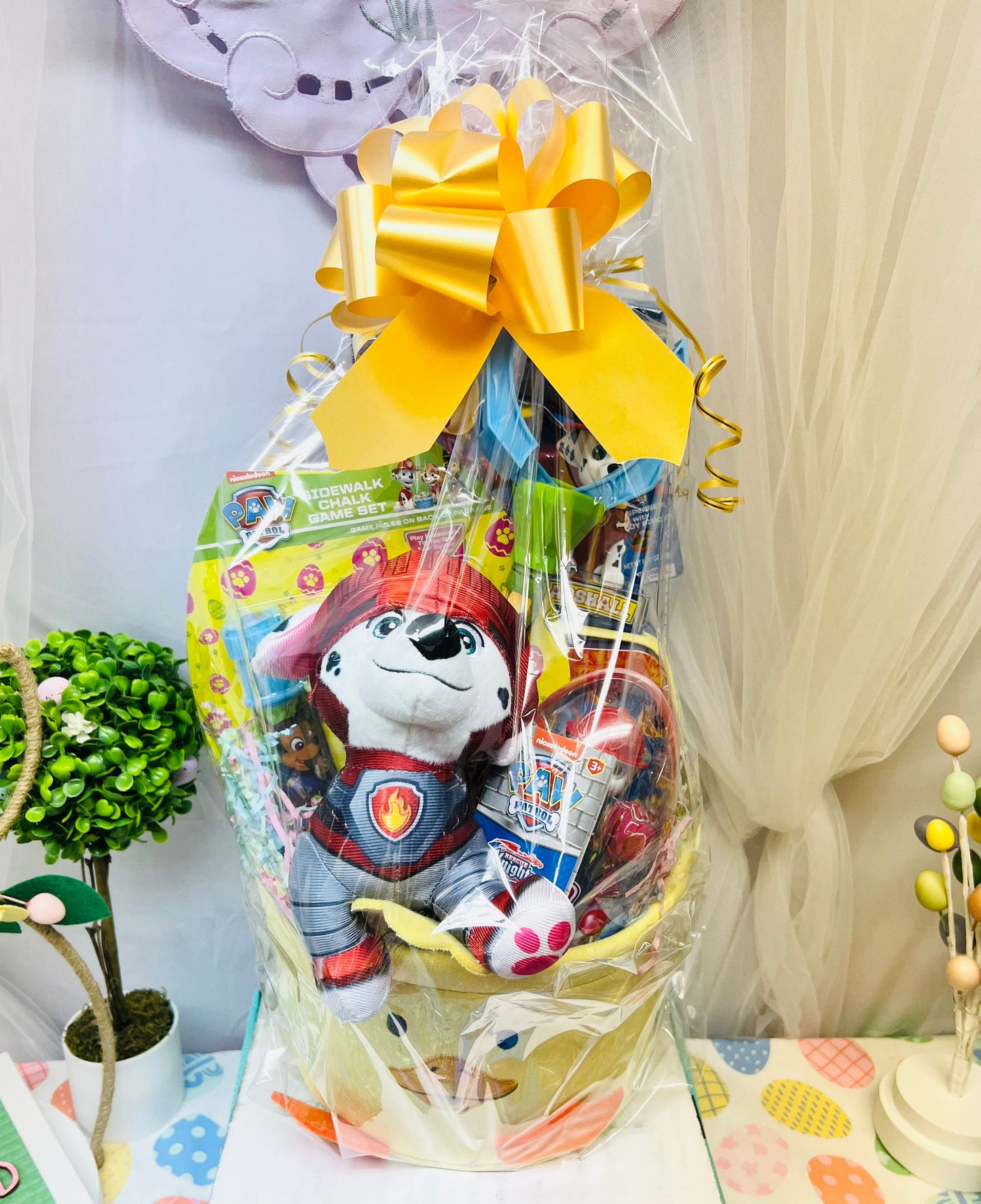 7 Piece Paw Patrol prefilled gift basket Kids easter basket Prefilled Easter Basket Easter toy Easter Activity Easter Gift