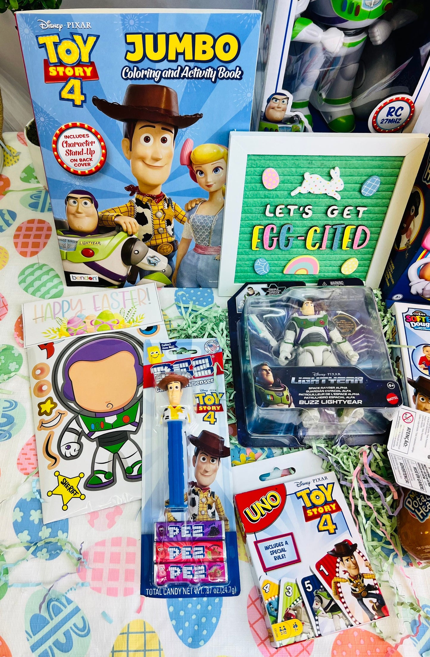 10 piece Toy Story Buzz Lightyear prefilled kids gift basket birthday gift christmas gift gift basket for kids kids easter toys Woody