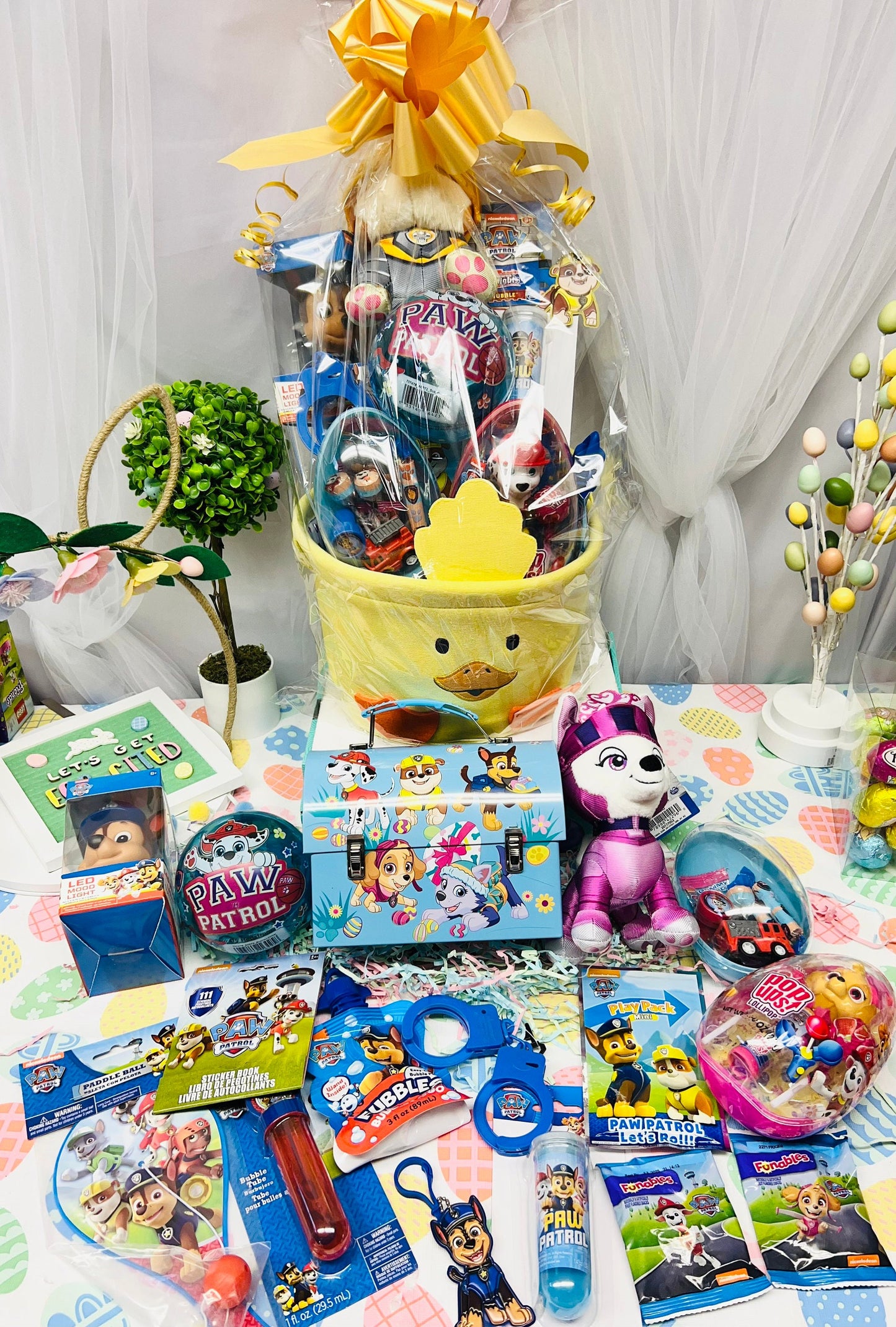 14 piece Paw Patrol Themed Easter Basket Kids gift basket prefilled basket pretend play kids prefilled easter basket