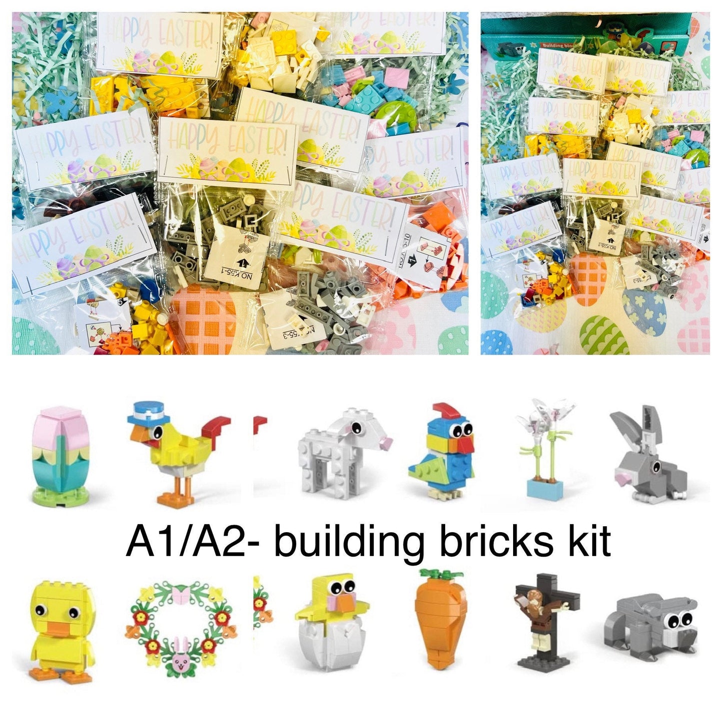 Easter basket stuffers Easter basket add ons gift basket fillers bricks pretend play play doh Easter crafts kids Easter crafts