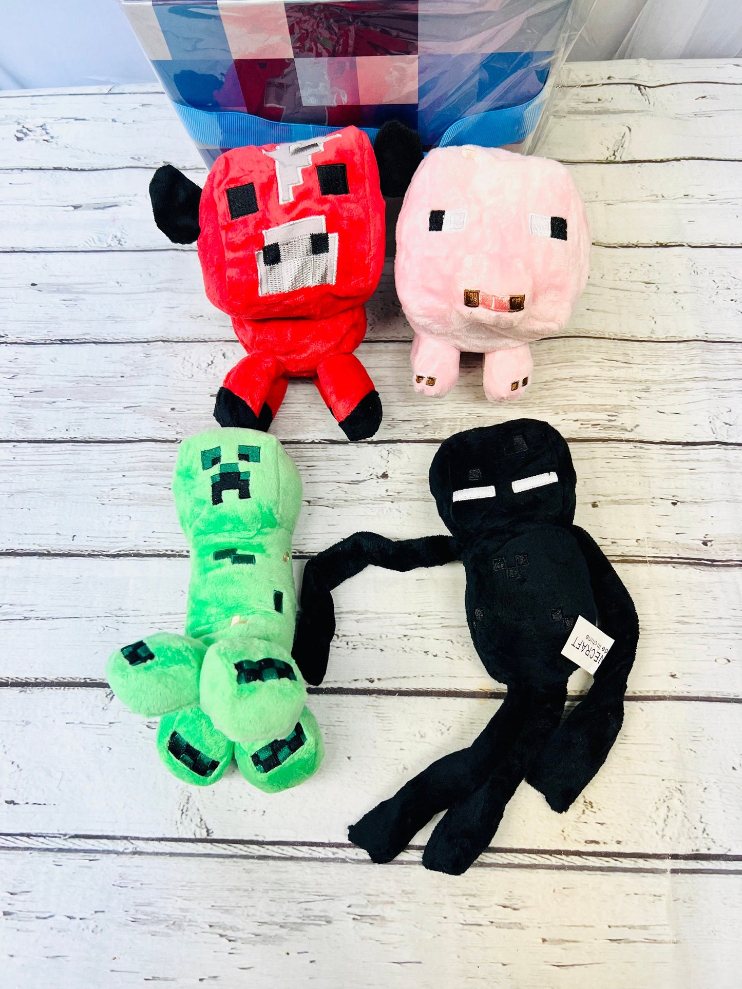 9 piece Minecraft gift basket for kids Minecraft toys Minecraft plush kids birthday gift Christmas gift for kids Easter basket for kids