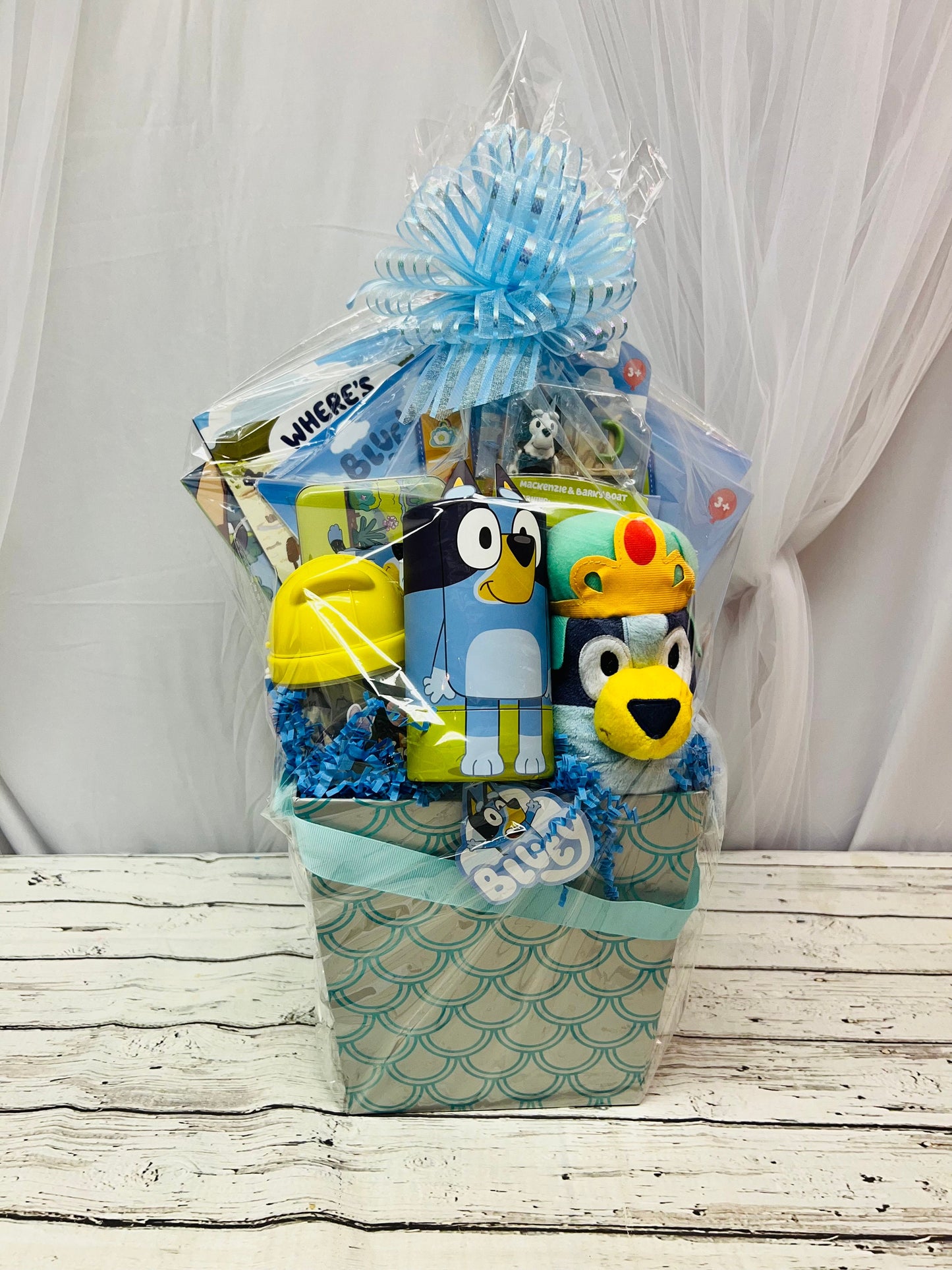 11 piece Bluey Dog gift basket for kids Easter basket birthday gift Christmas gift for kids Bluey bingo