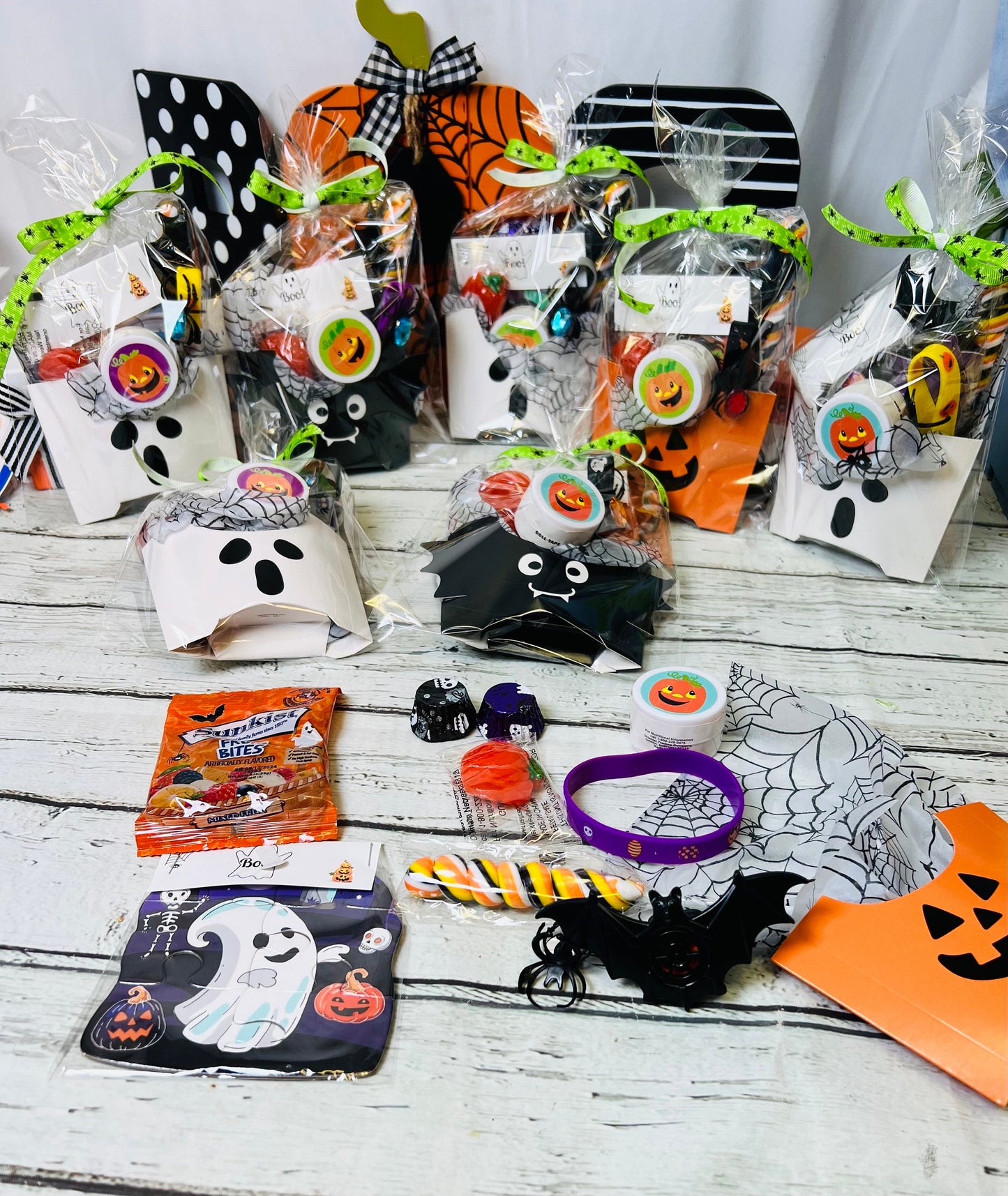 Ready to ship*Monster Container  Halloween Handout Trick or Treat Kids Halloween gift Kids Halloween Favor- Halloween gift boo bag filler