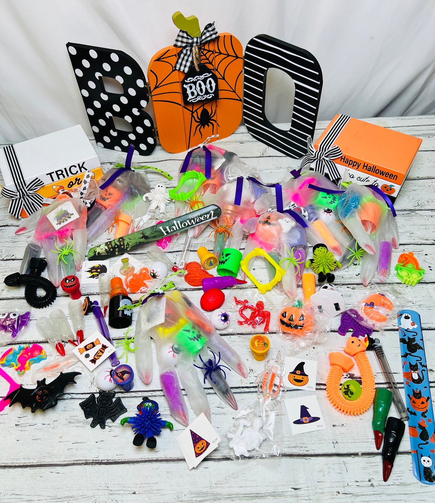 Spooky Gloved Halloween Handout-Trick or Treat-Halloween party- boo bag- Halloween gift- Halloween favor- Kids Halloween toy -non candy