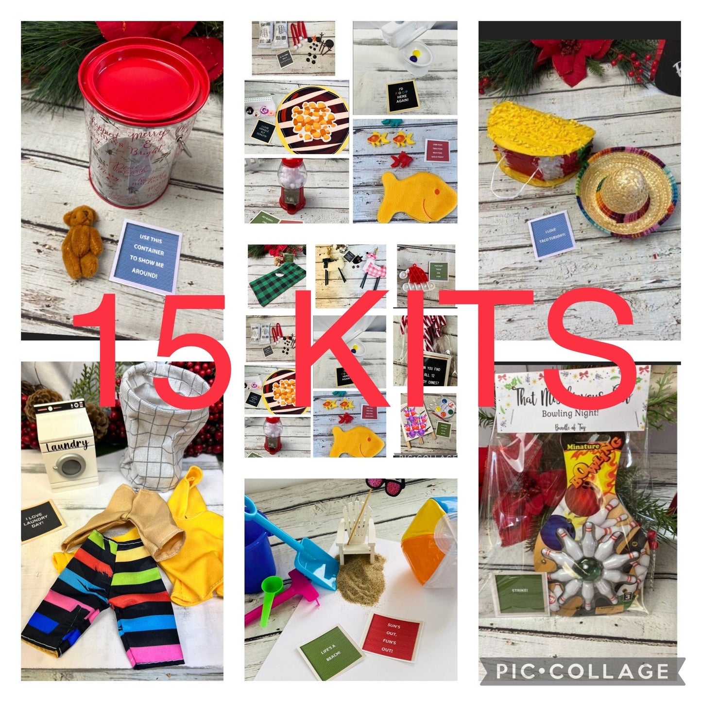 Nightly Elf kits 5 days to 24 days premade kits for your christmas elf