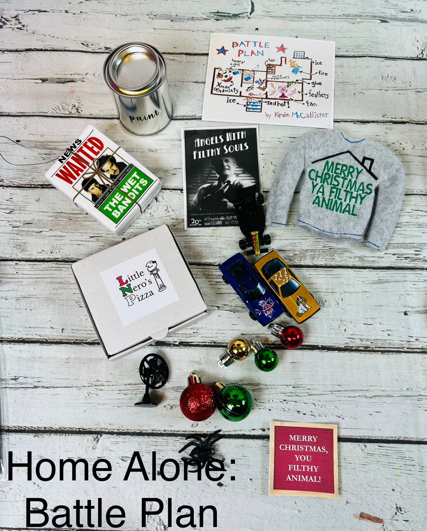 Christmas Elf nightly Elf Kit - Home Alone - that mischievous elf collection wet bandits (elf doll not included in kits)