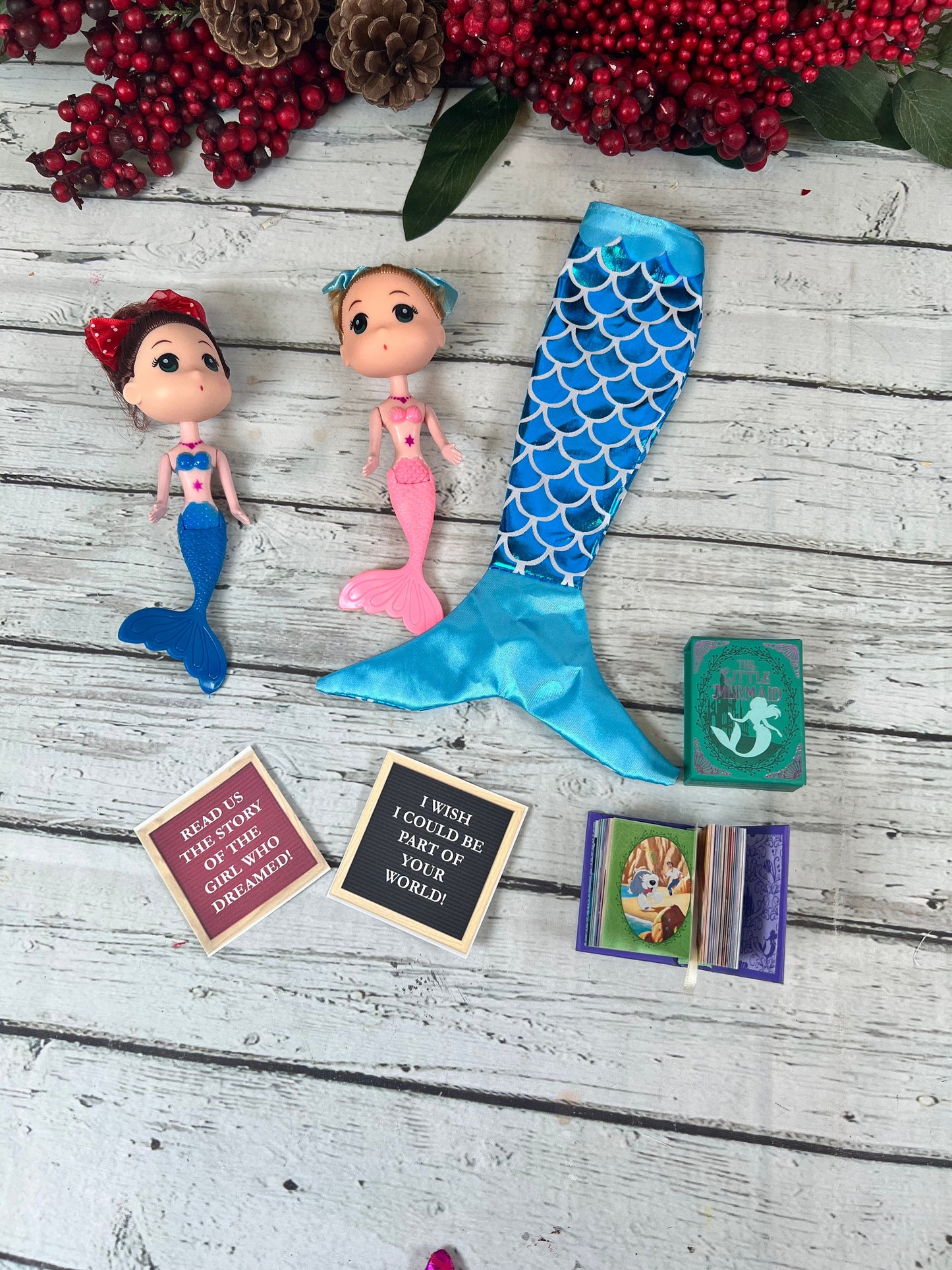 Mermaid elf Christmas elf doll elf accessory elf prop elf mermaid elf outfit