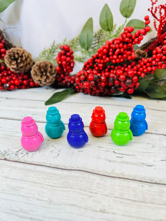 Personalized Crayon stocking stuffers snowman crayons Christmas light crayons Christmas gift for kids