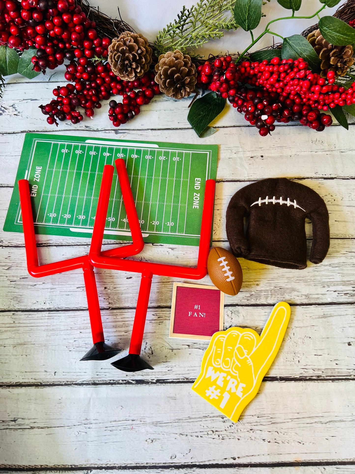 2024 Football Elf Doll Christmas Elf Daily Mischievous Kit Elf prop Elf Outfit Elf kit NIghtly Elf Prop