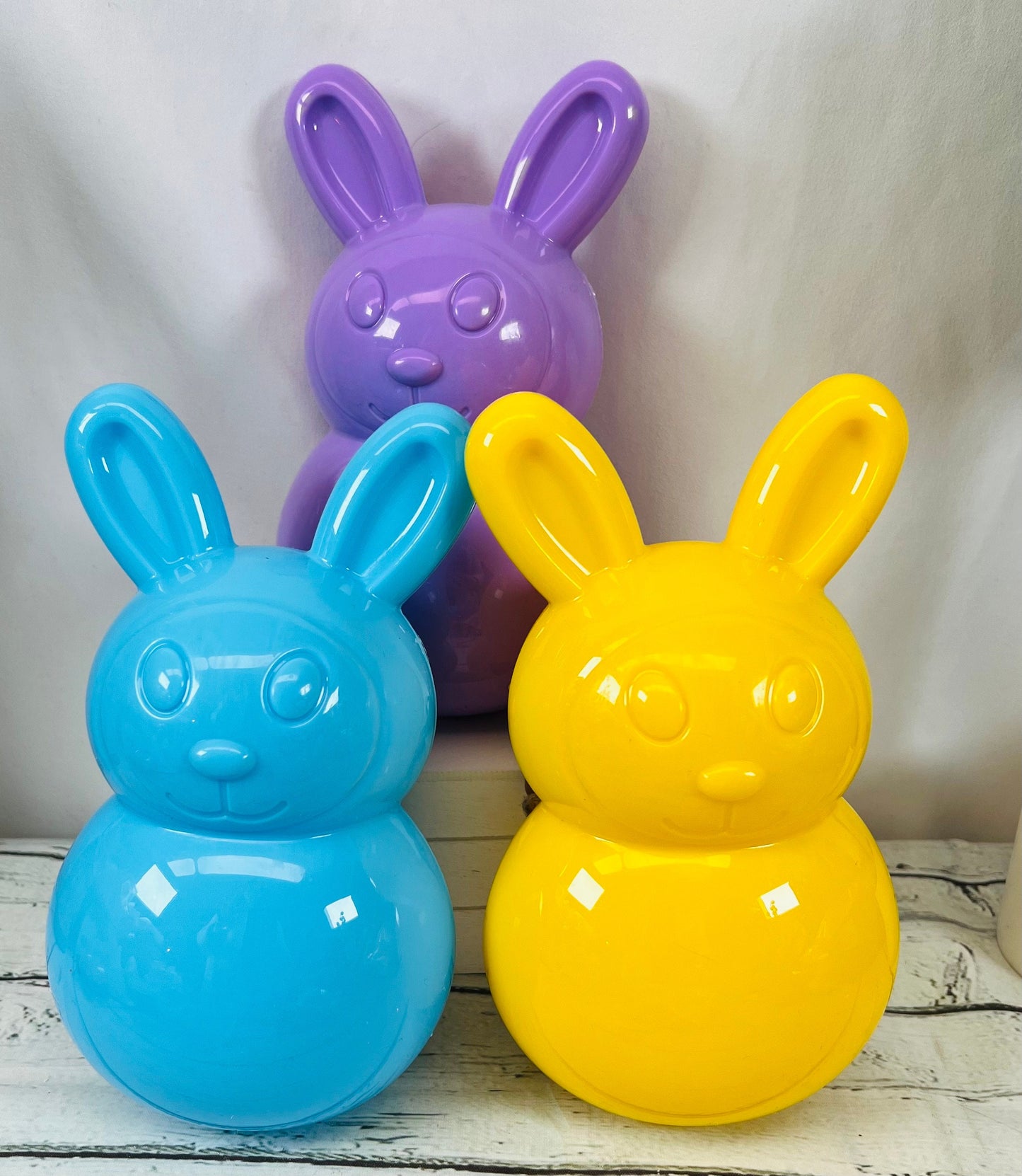 8” prefilled Easter bunny container Personalized Easter toy Easter basket filler