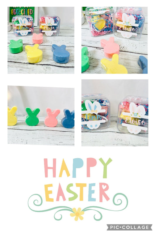 3 piece personalized Easter soap Easter basket filler kids Easter gift Easter accessory