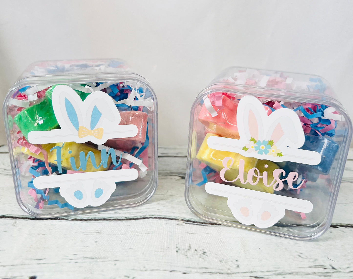 3 piece personalized Easter soap Easter basket filler kids Easter gift Easter accessory