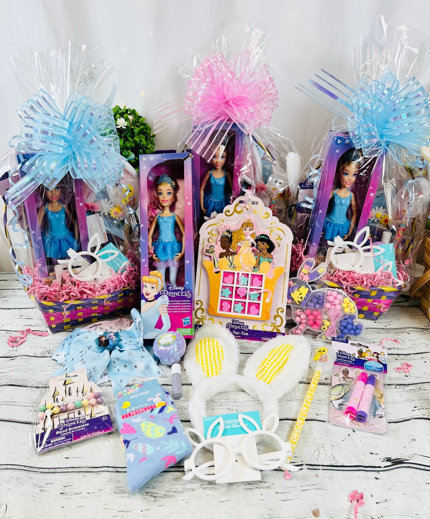 12 Piece Personalized Disney Princess Easter basket prefilled Easter basket for girls Easter Basket Girls Princess Gift