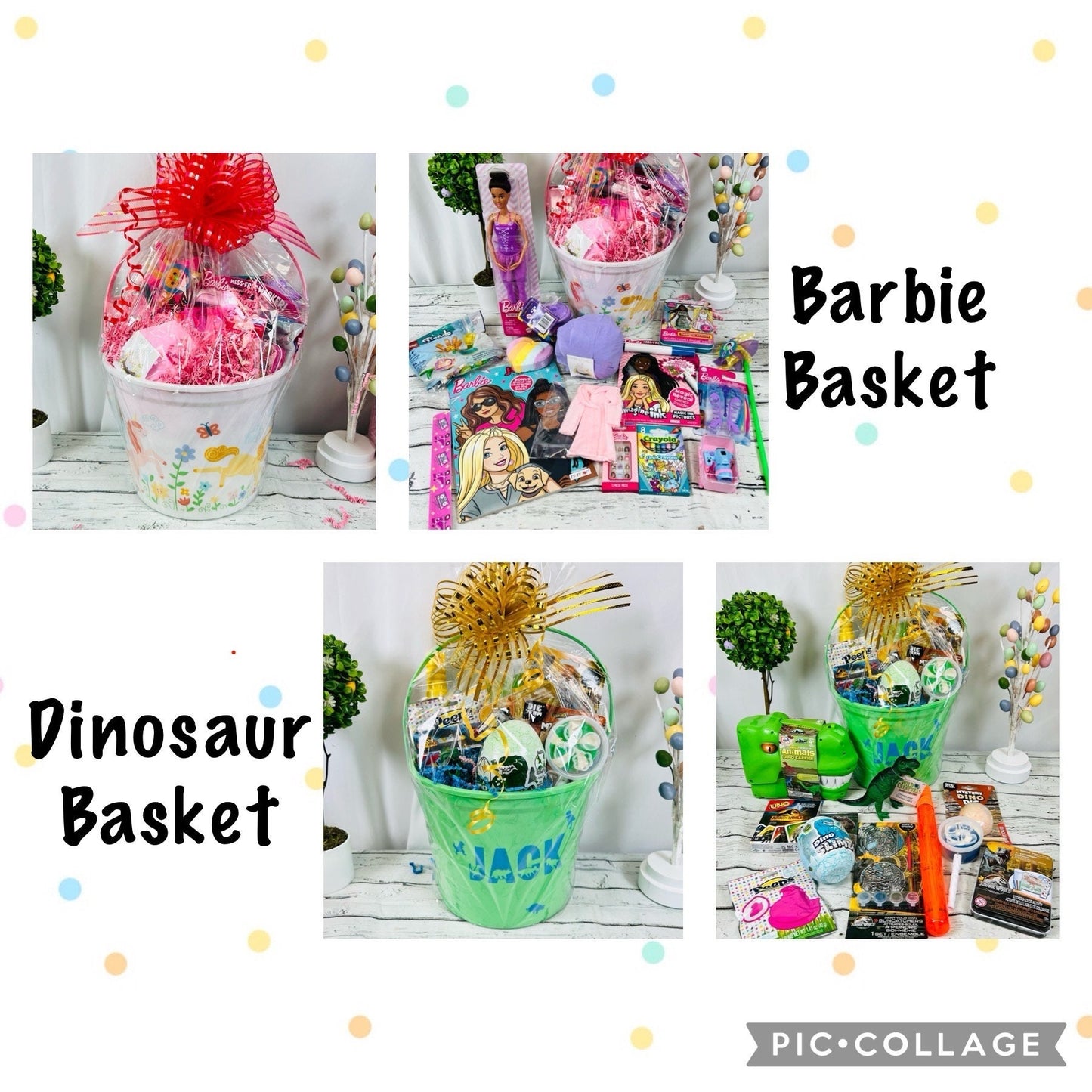 Personalized Pre Filled Easter Basket | Boy Or Girl | Themed Easter Basket For Kids | Easter Gift | Easter Bunny | kids gift basket