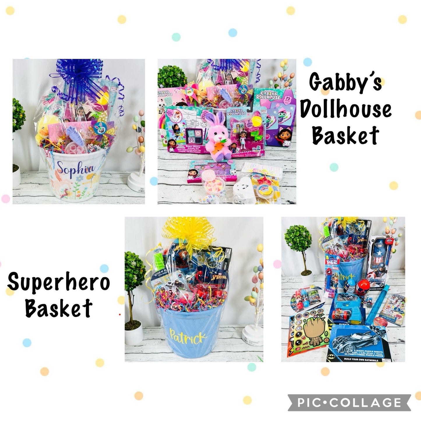 Personalized Pre Filled Easter Basket | Boy Or Girl | Themed Easter Basket For Kids | Easter Gift | Easter Bunny | kids gift basket