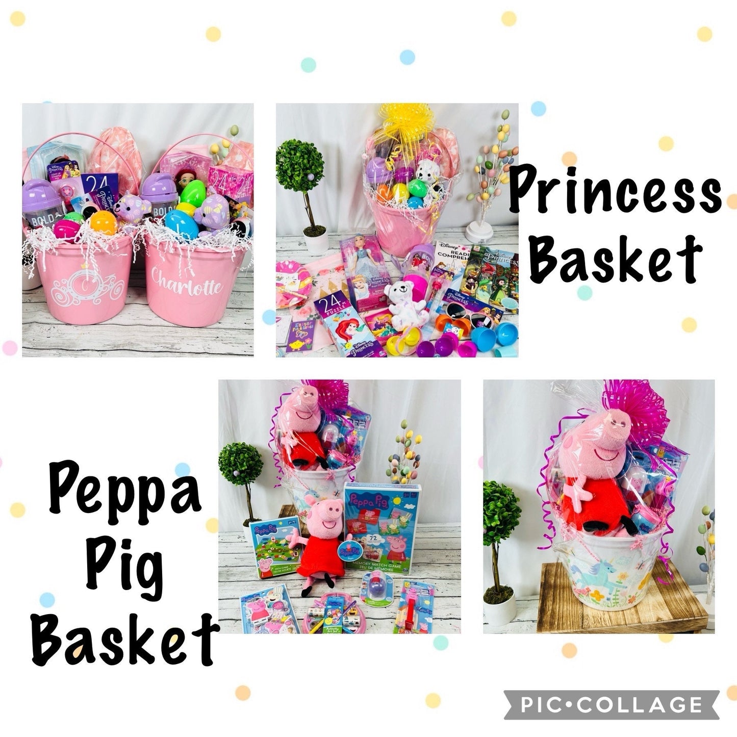 Personalized Pre Filled Easter Basket | Boy Or Girl | Themed Easter Basket For Kids | Easter Gift | Easter Bunny | kids gift basket