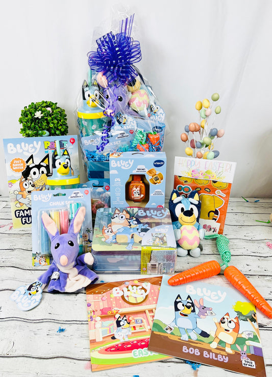 11 Piece Bluey Gift Basket for kids Prefilled Easter Basket for kids Kids Easter Accessories