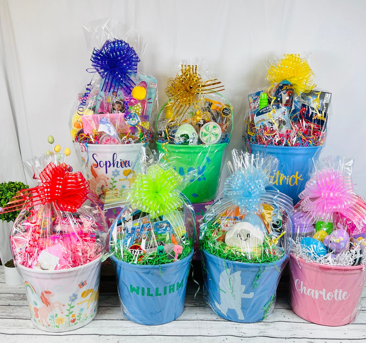 Personalized Pre Filled Easter Basket | Boy Or Girl | Themed Easter Basket For Kids | Easter Gift | Easter Bunny | kids gift basket