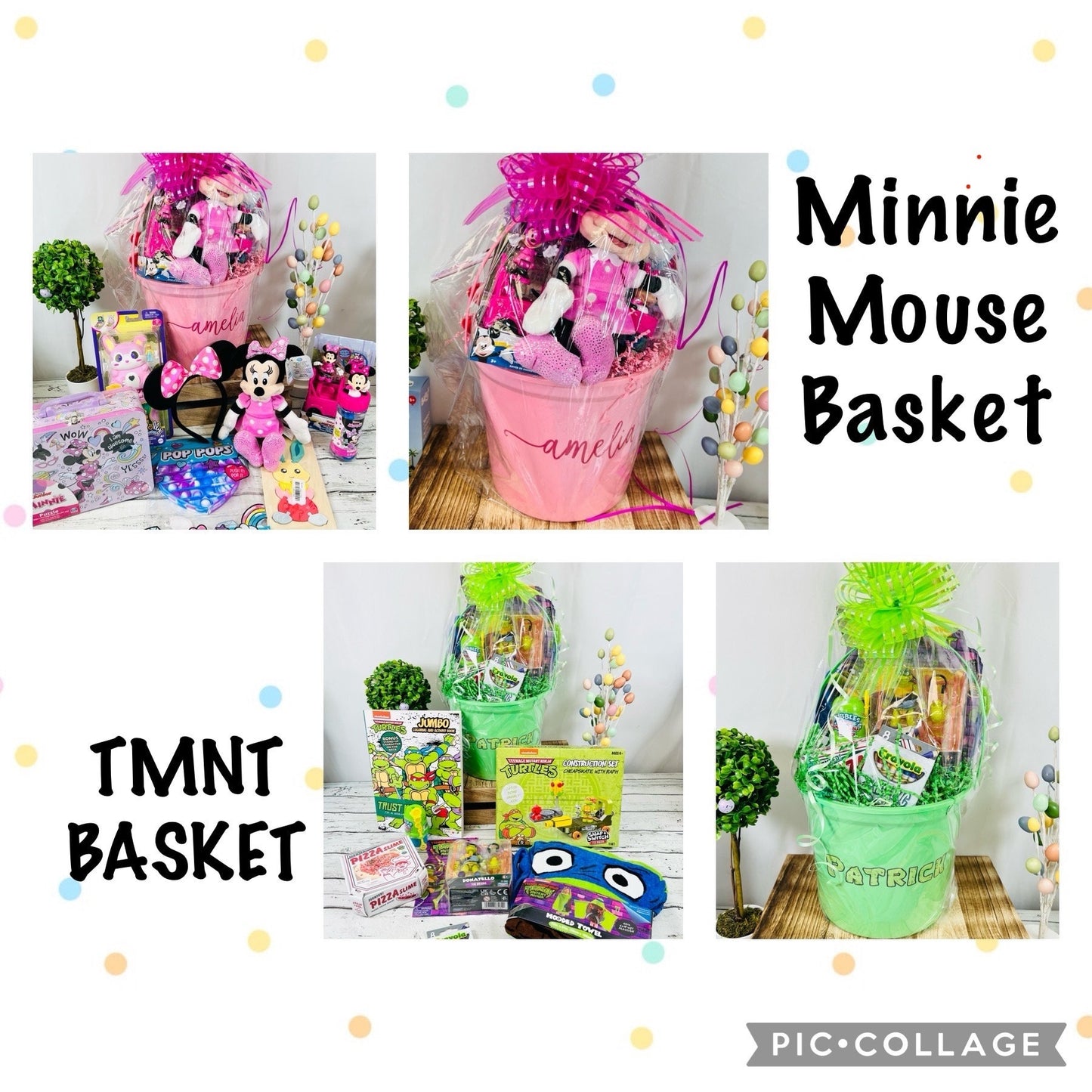 Personalized Pre Filled Easter Basket | Boy Or Girl | Themed Easter Basket For Kids | Easter Gift | Easter Bunny | kids gift basket