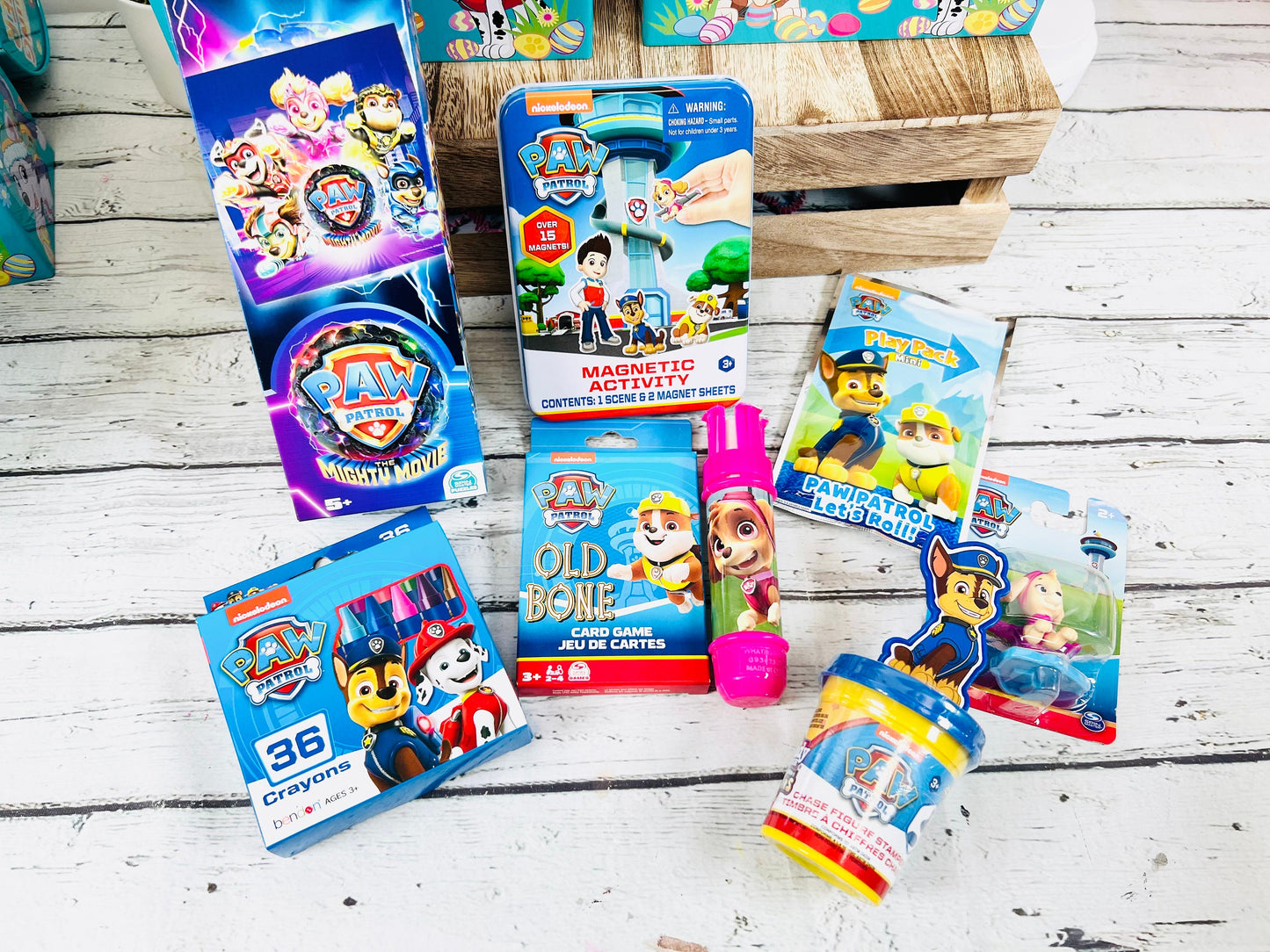 Pre filled Easter bucket | small themed gift basket | paw patrol gift basket | minecraft | Bluey kids Easter basket | small pre filled gift