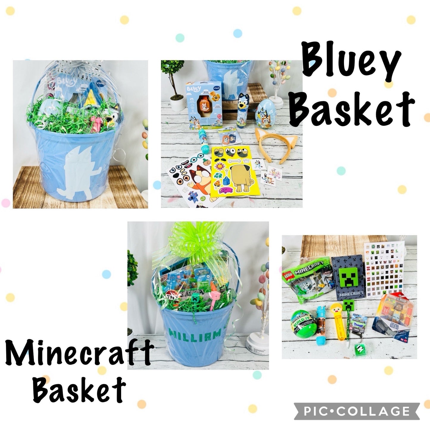 Personalized Pre Filled Easter Basket | Boy Or Girl | Themed Easter Basket For Kids | Easter Gift | Easter Bunny | kids gift basket