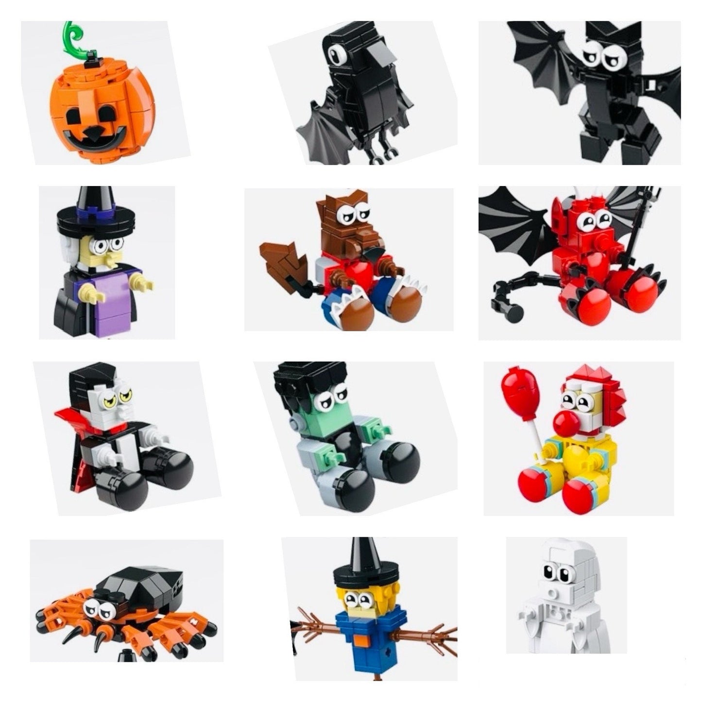 2024 design Halloween Building Bricks kids favors Trick or Treat non candy handout  activity Halloween Toys and Activity Halloween Handouts