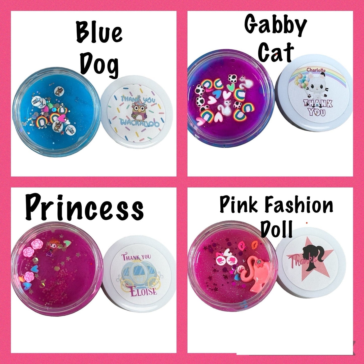 Personalized Kids Party Favors | Themed Party Favor | Slime | Kids Birthday Party Handout | Themed slime for kids | Personalized Party Favor