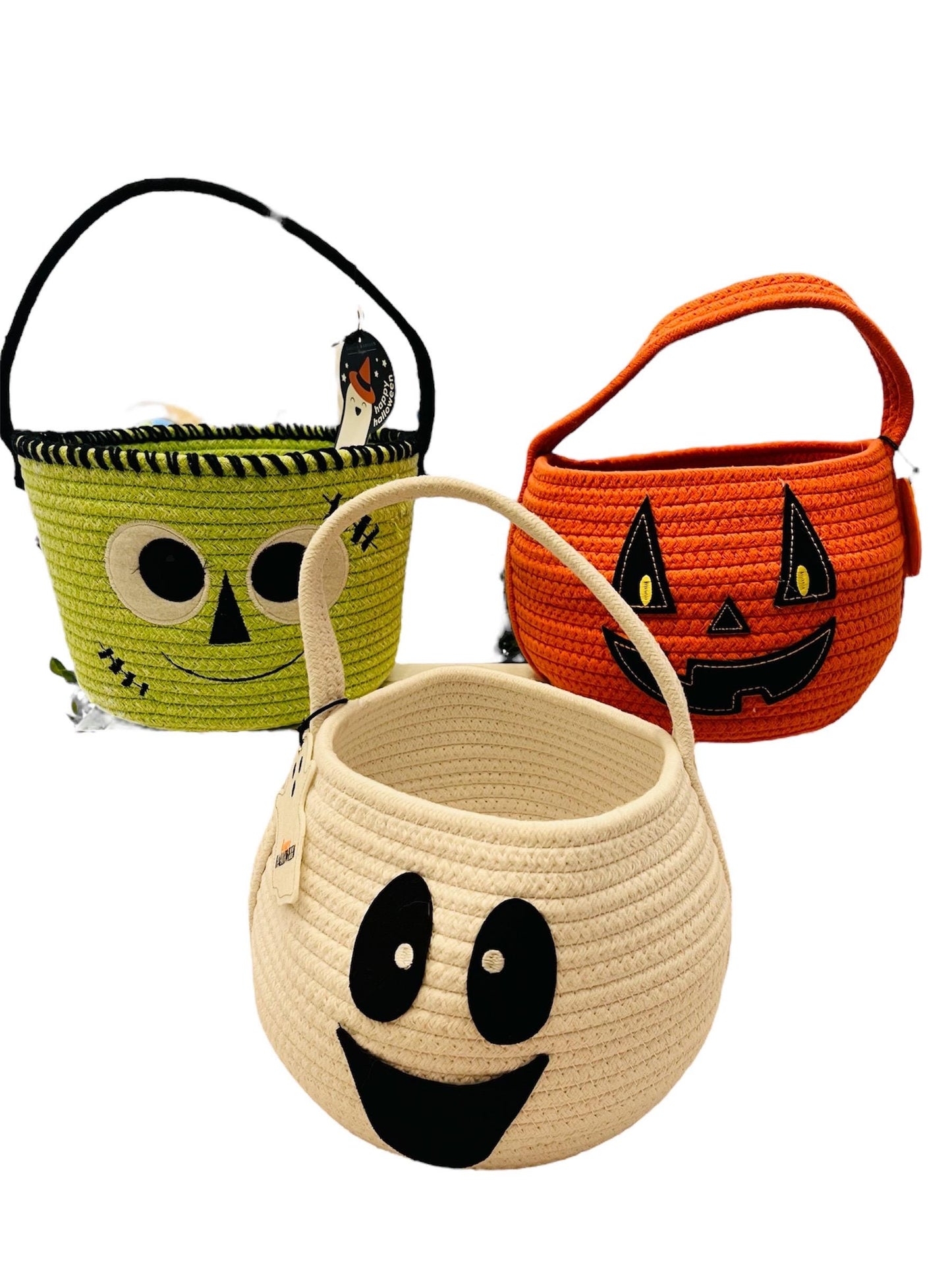 Kids prefilled Halloween monster pumpkin ghost bucket, boo bucket, Halloween gift basket trick-or-treat Halloween craft Halloween activity