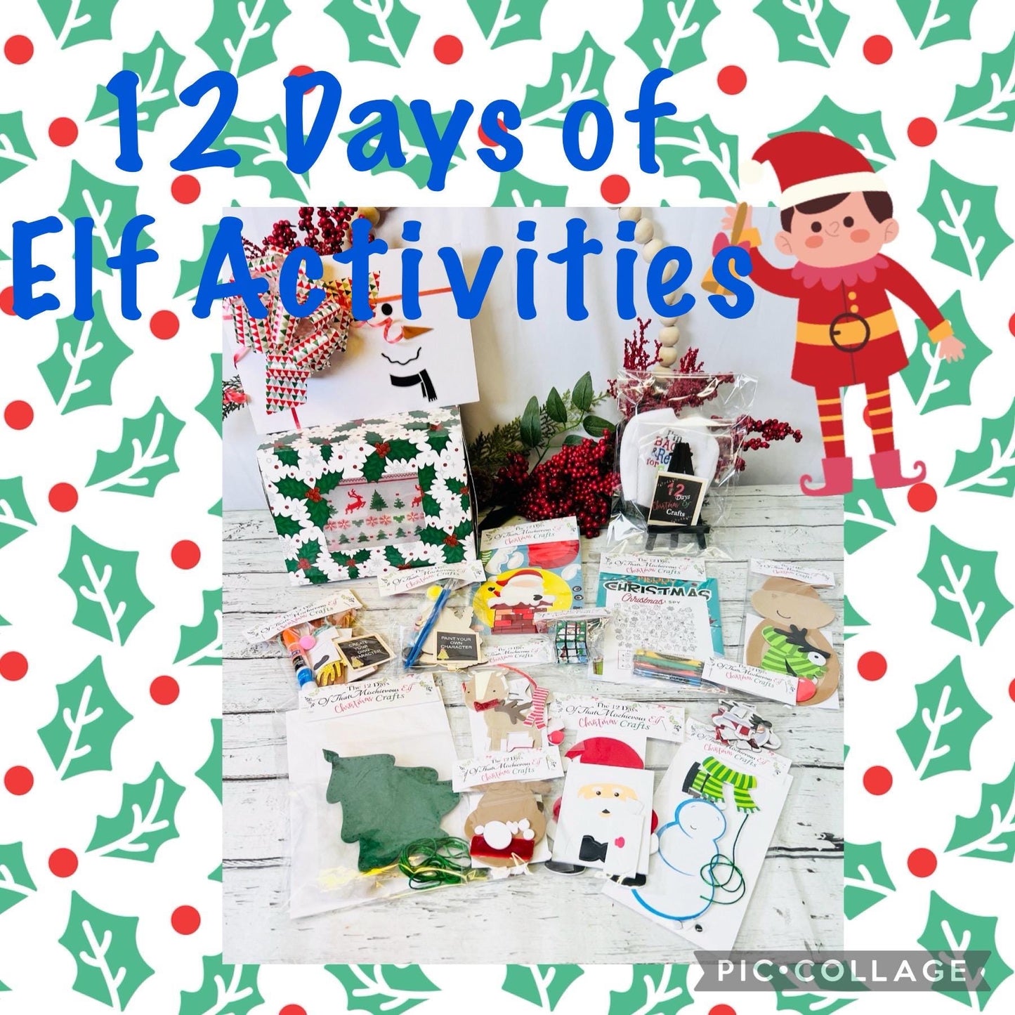 Elf doll Christmas Elf- 12 days of Christmas crafts- nightly elf doll- elf accessory- elf prop- Christmas advent Christmas elf Elf accessory