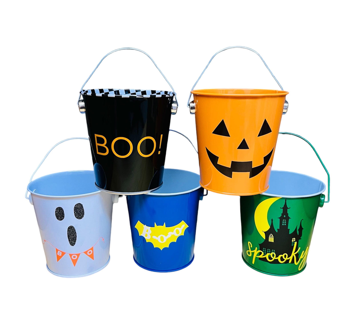 Kids prefilled 4.25" Halloween bucket trick or treat kids Halloween toys Halloween treats Halloween handout boo bag Halloween Party Favor