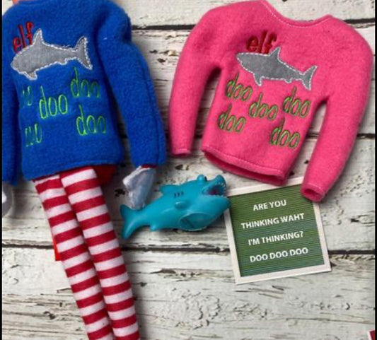 baby shark elf accessory kit elf activity nightly elf baby shark doo doo elf activity nightly elf kit funny elf