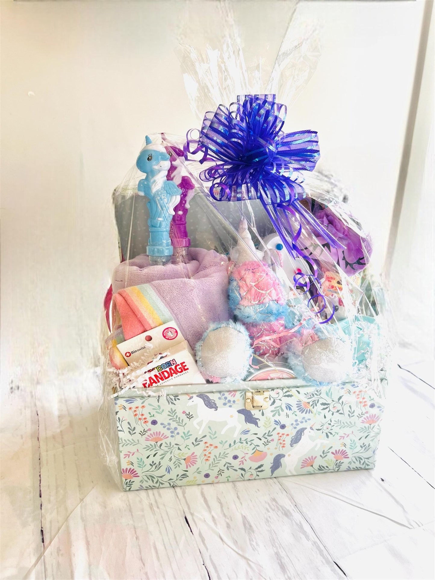 Unicorn themed birthday gift bundle Unicorn girls gift basket Girl's unique gift Unicorn gift for girls Unicorn dolls Girls easter basket