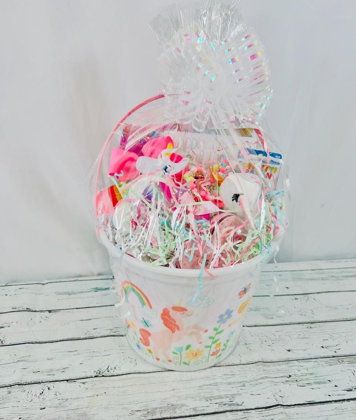 15 piece prefilled unicorn themed Easter basket girls unicorn gift unicorn birthday gift girls unicorn themed gift Easter bunny basket