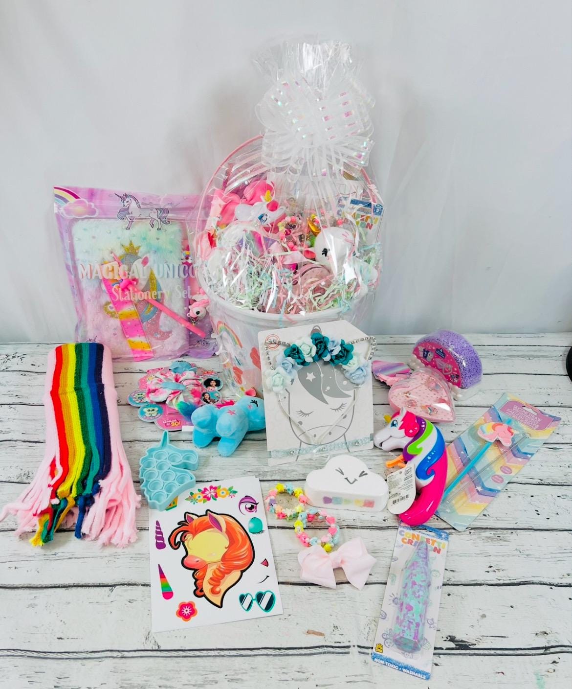 15 piece prefilled unicorn themed Easter basket girls unicorn gift unicorn birthday gift girls unicorn themed gift Easter bunny basket