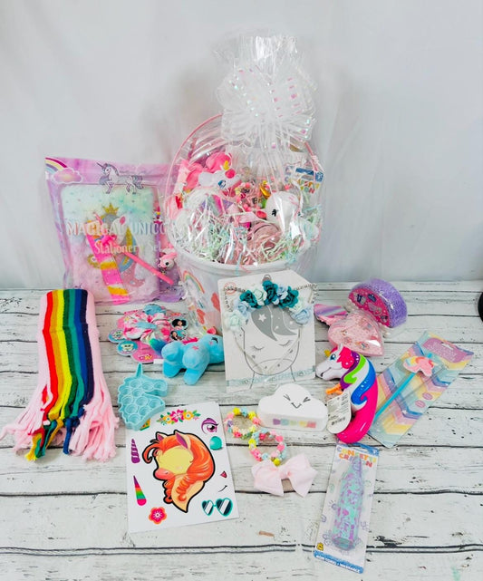 15 piece prefilled unicorn themed Easter basket girls unicorn gift unicorn birthday gift girls unicorn themed gift Easter bunny basket