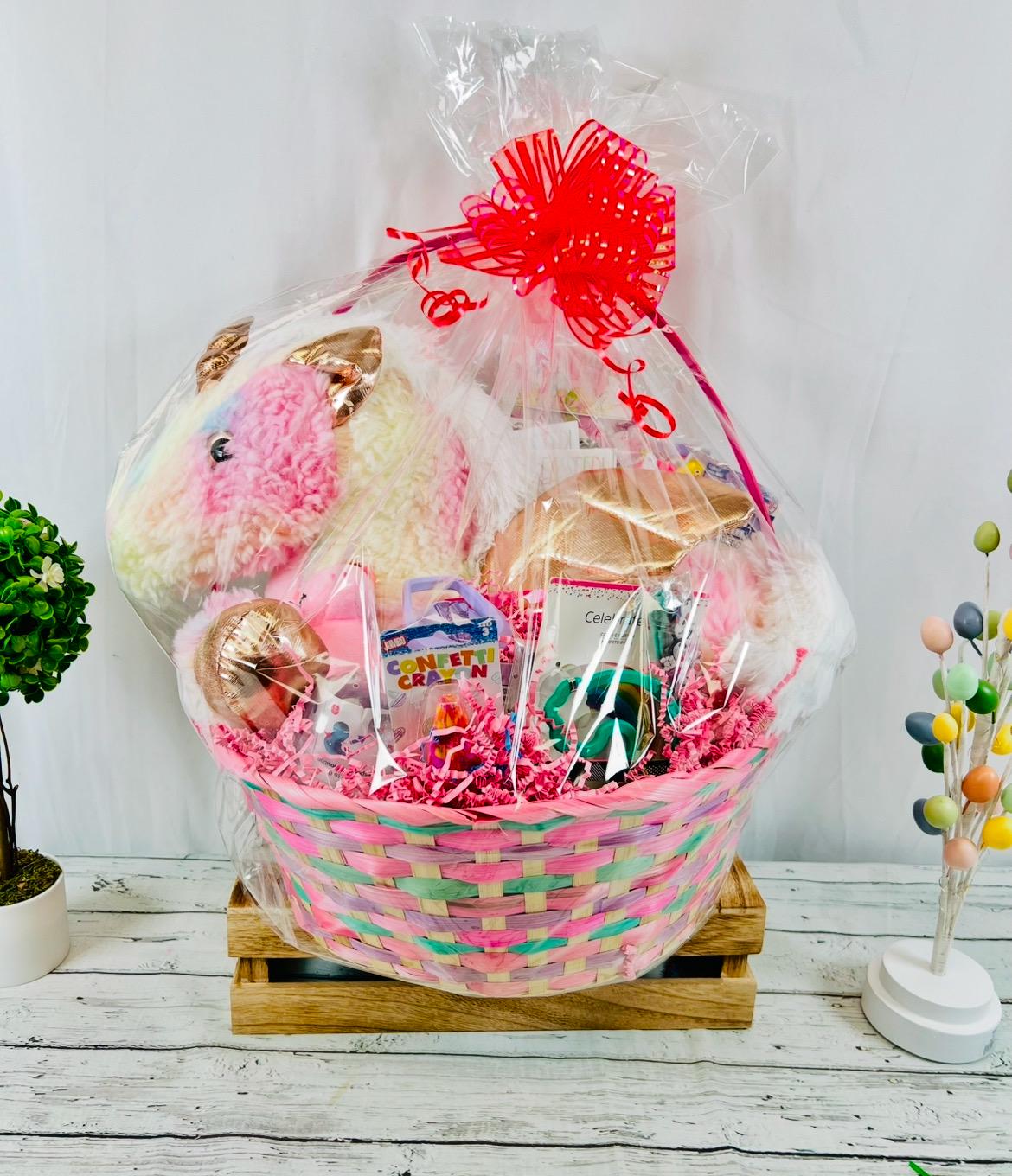 23 piece unicorn themed Easter gift basket birthday gift basket girls unicorn gift prefilled unicorn themed gift basket for girls