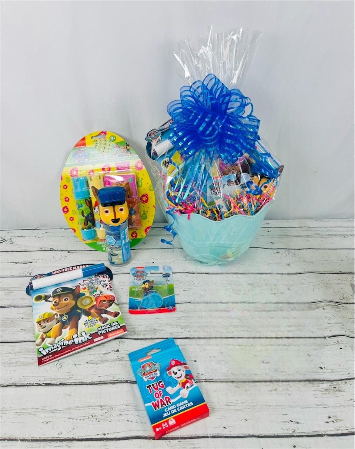 6 piece paw patrol mini bucket gift set Easter basket chase dog birthday gift paw patrol gift basket Easter basket for kids Easter bunny